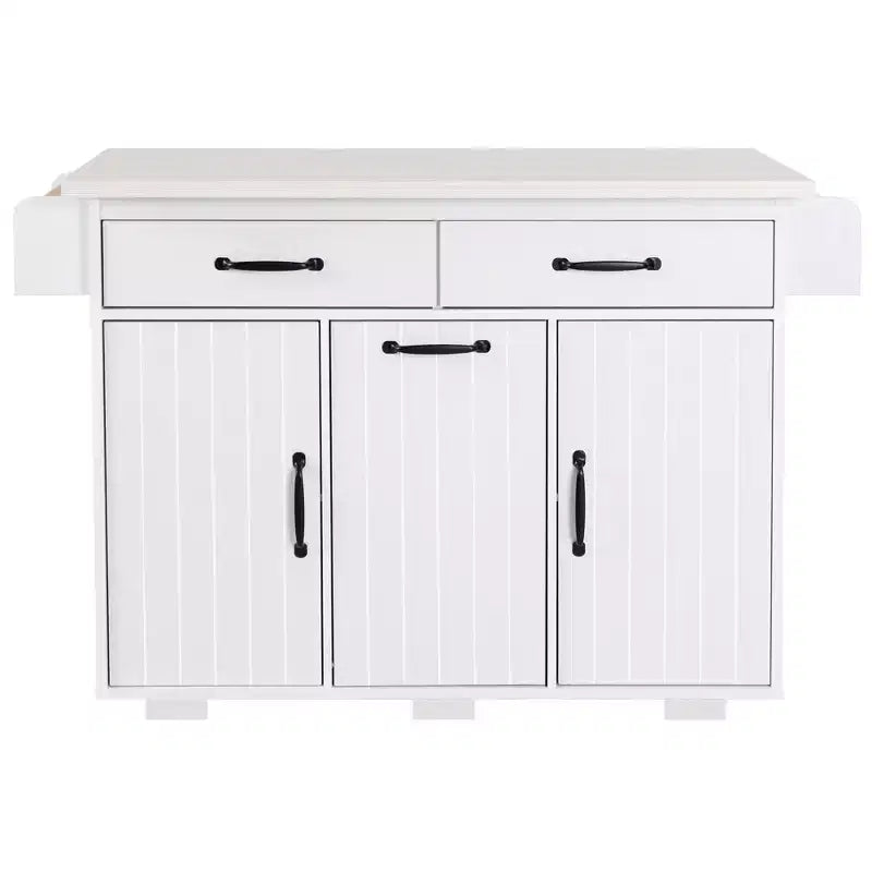 Desserte de cuisine roulante avec table pliante
