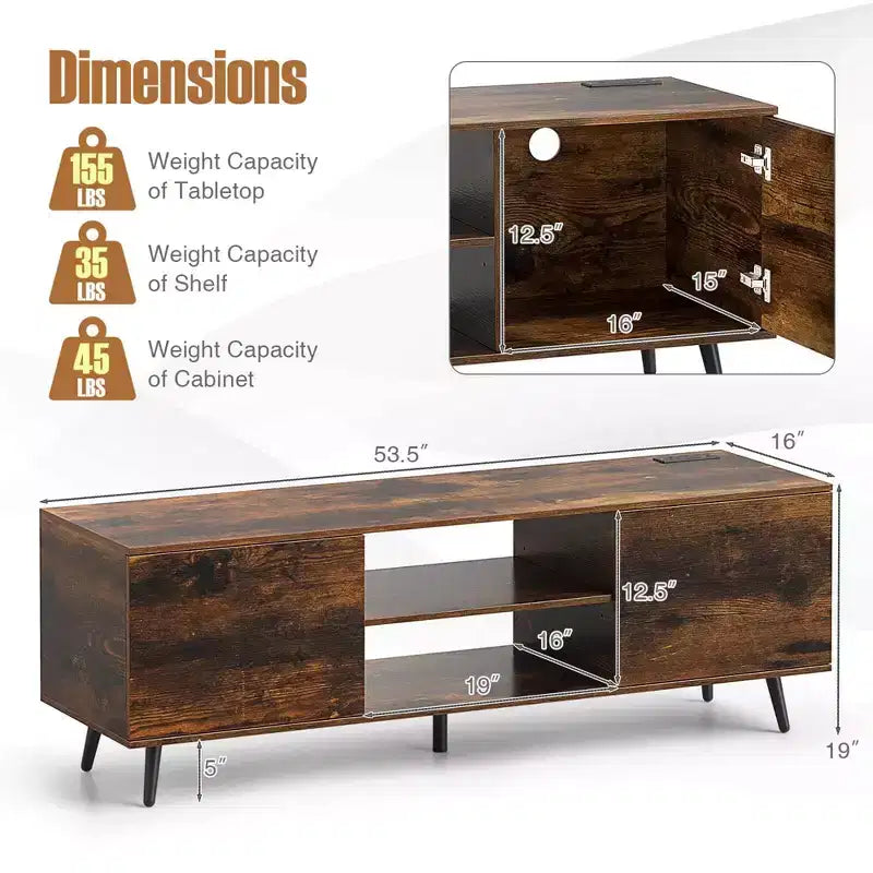 Meuble TV moderne de style médiéval