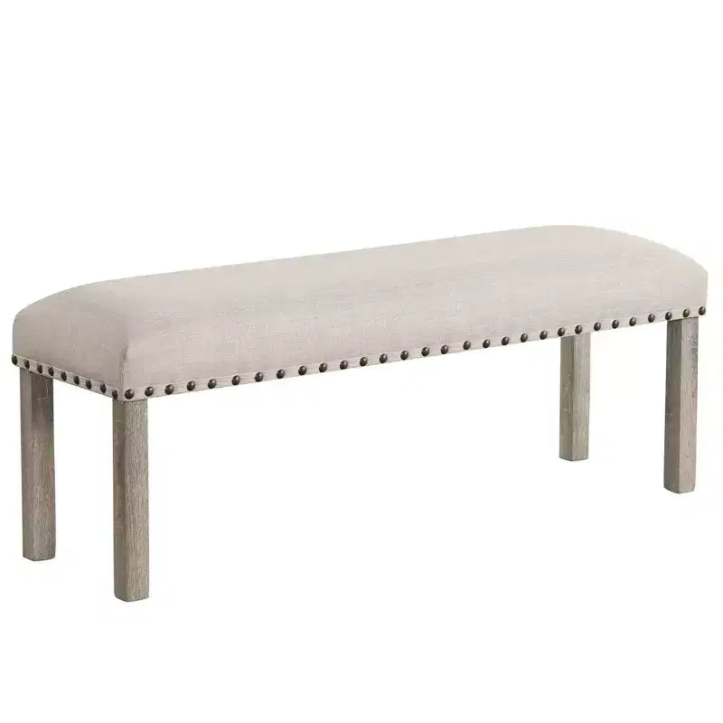 Rustic Upholstered Dining Bench, Dining Table Bench for Bedroom Dining Room Living Room Entryway - Morden Fort