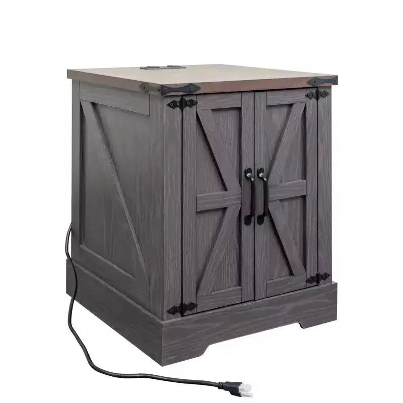 Table de chevet/table basse avec station de recharge
