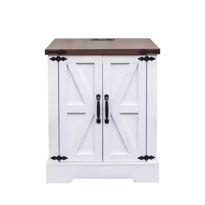 Table de chevet/table basse avec station de recharge