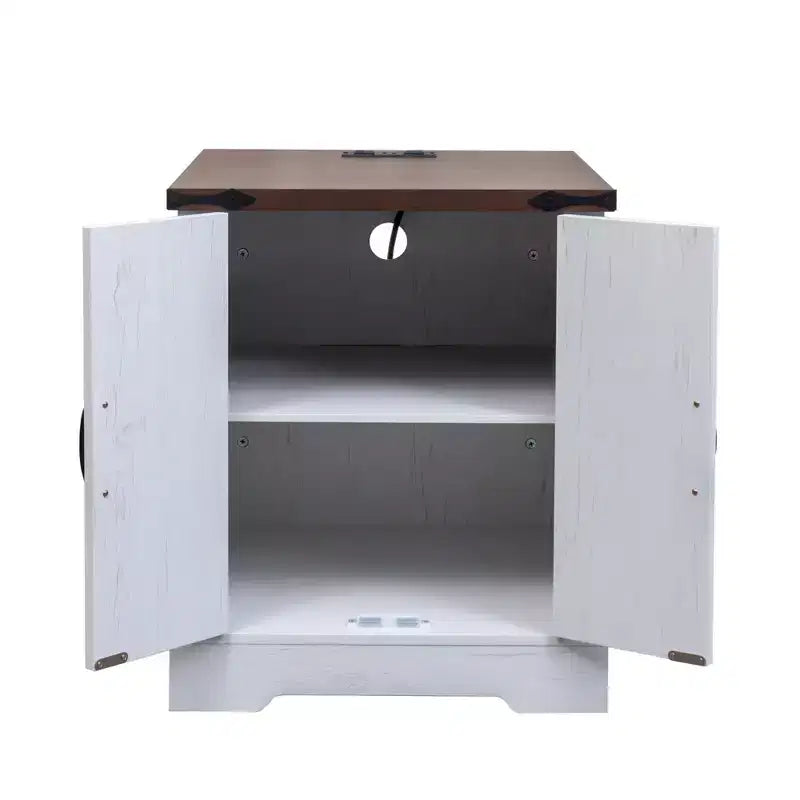 Table de chevet/table basse avec station de recharge