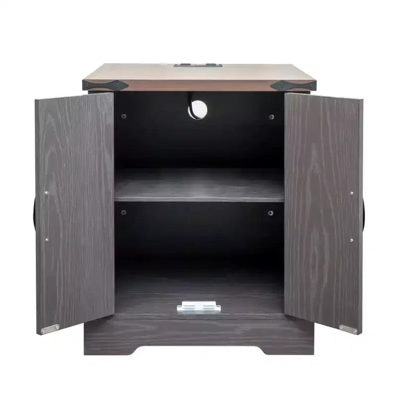 Table de chevet/table basse avec station de recharge