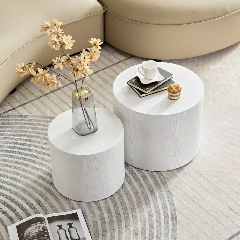 Table basse ronde, aucun assemblage requis, convient aux salons, bureaux et chambres à coucher