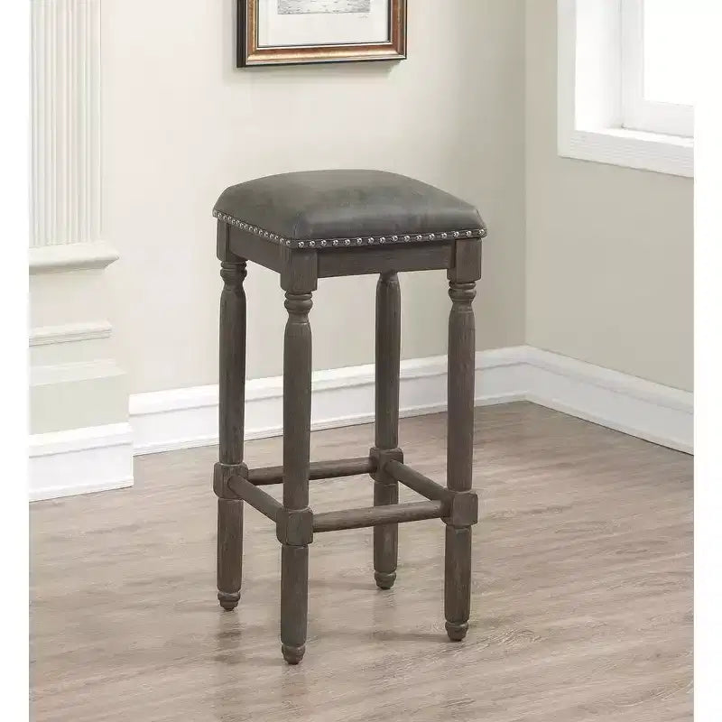 Bronson 26 Backless Stool - Driftwood