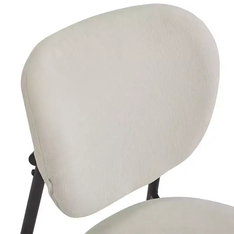 Chaise de salle à manger rembourrée, sans accoudoirs