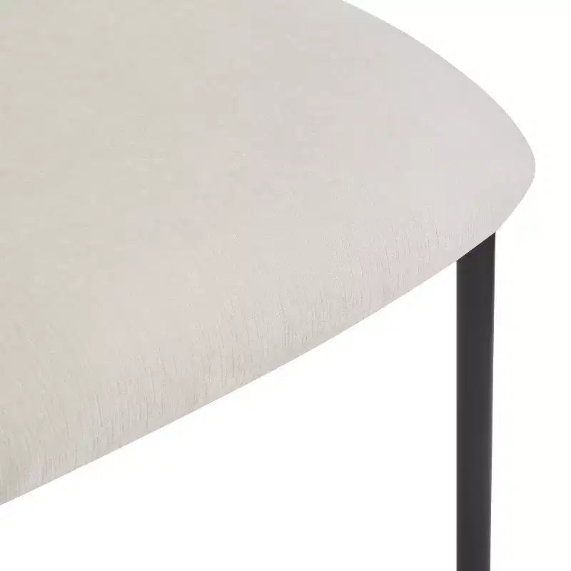 Chaise de salle à manger rembourrée, sans accoudoirs