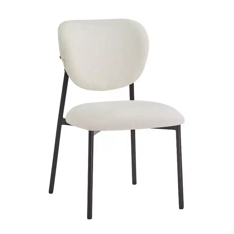 Chaise de salle à manger rembourrée, sans accoudoirs