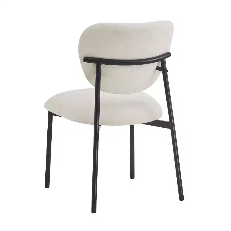 Chaise de salle à manger rembourrée, sans accoudoirs