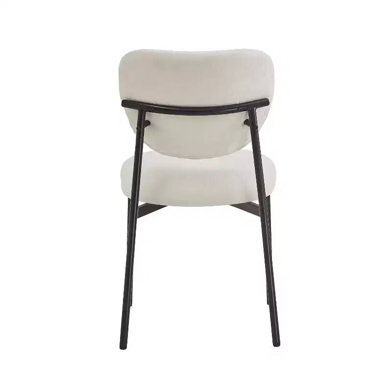 Chaise de salle à manger rembourrée, sans accoudoirs
