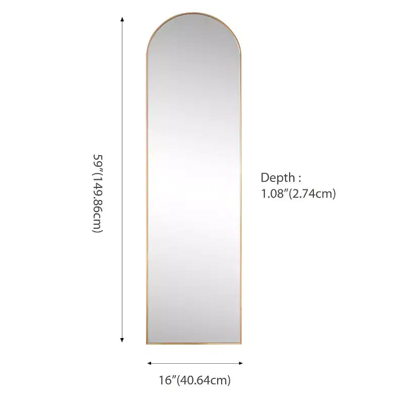 Miroir pleine longueur à cadre métallique