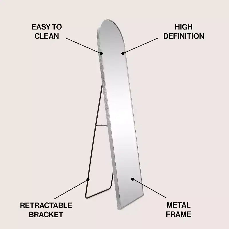 Miroir pleine longueur à cadre métallique