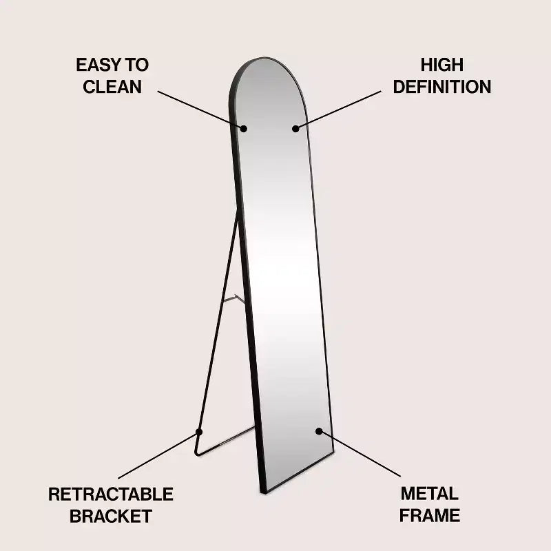Miroir pleine longueur à cadre métallique