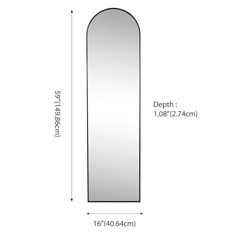 Miroir pleine longueur à cadre métallique