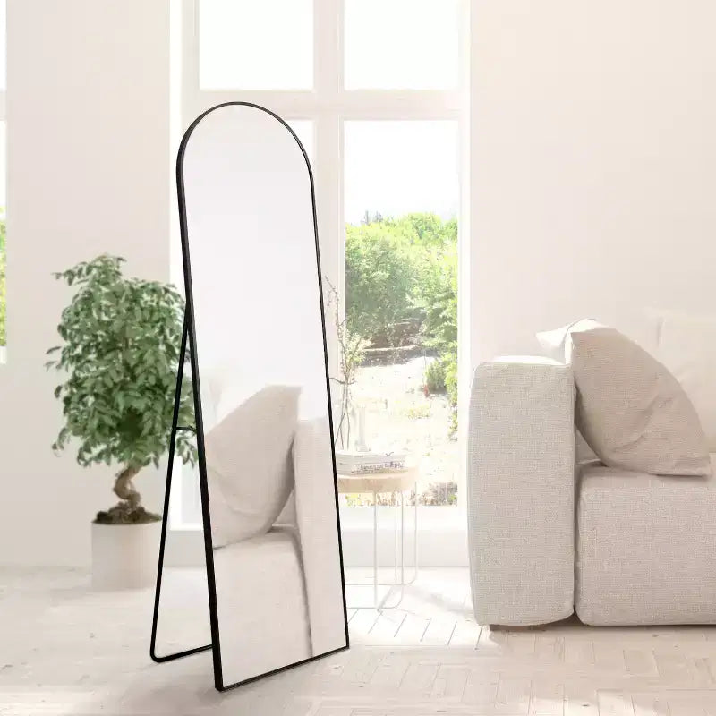 JONATHAN Y Adrian Metal Framed Floor Full-Length Mirror