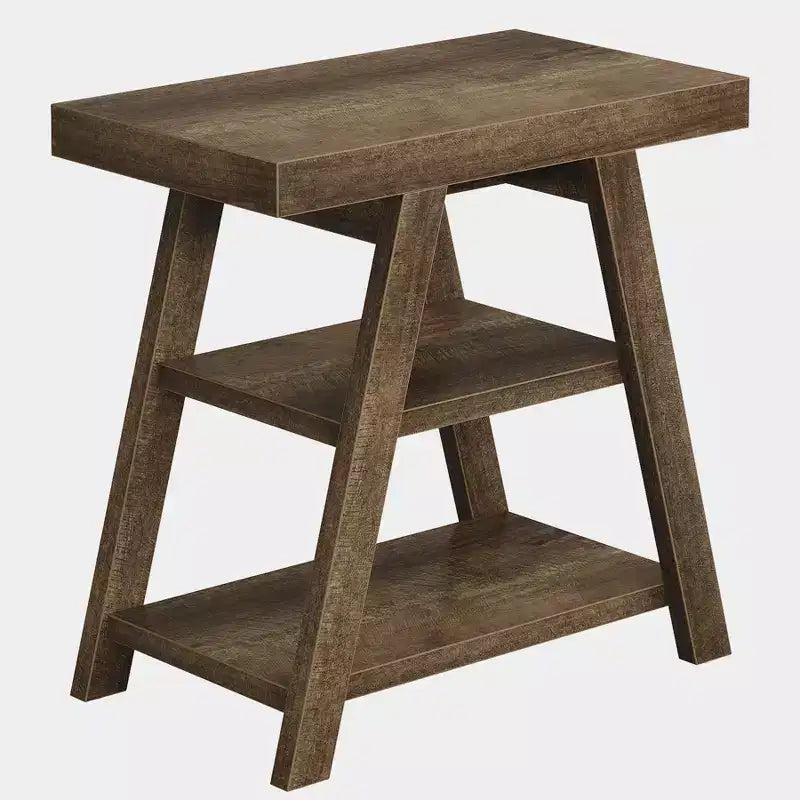Farmhouse 3-Tier End Table for Living Room