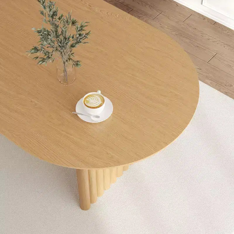 Table de salle à manger ovale avec double piédestal Tables de cuisine
