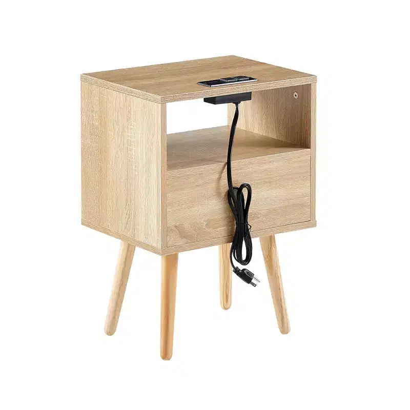 Table d'appoint en osier, table de chevet de style moderne