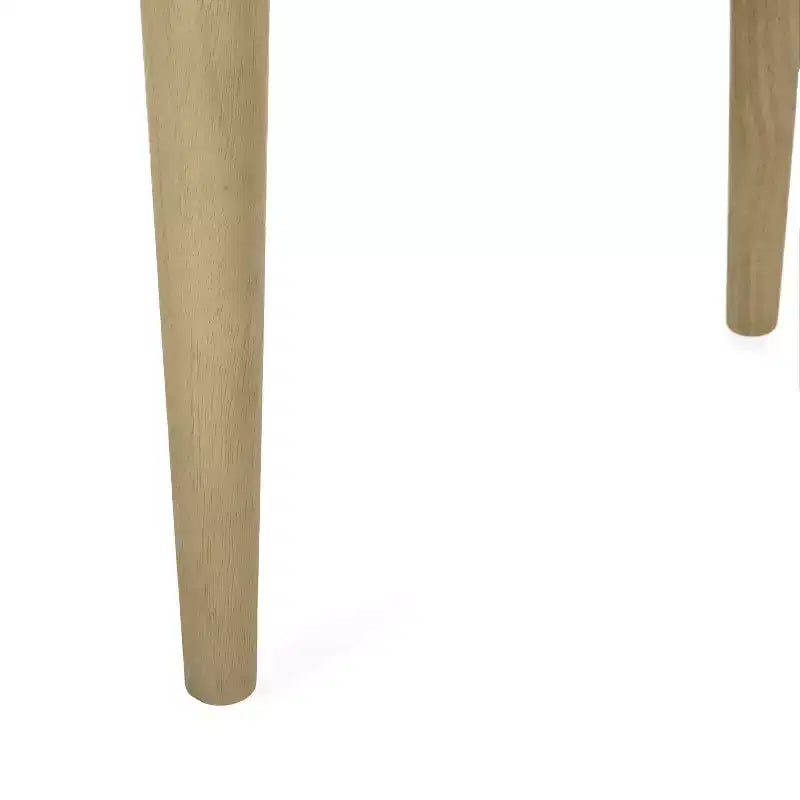 Chaises de salle à manger en bois rembourrées en tissu de style Mid-Century Modern