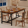 Dining Table for 6-8 People, 70.87 Rectangle Wooden Dining Room Table, Heavy Duty Kitchen Table, Dinner Table, Easy Assembly