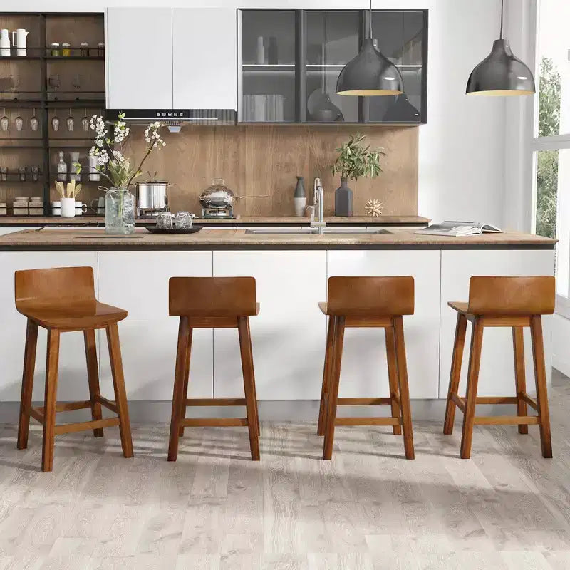 Tabourets de bar en bois
