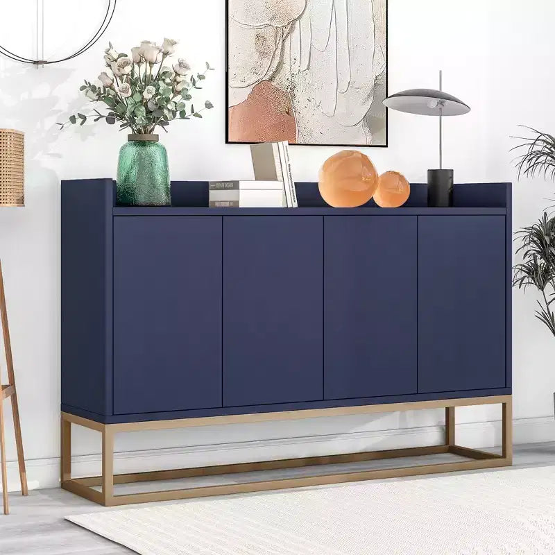Bahut en bois 47,2 po avec 4 portes