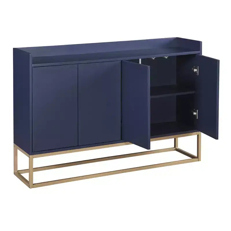 Bahut en bois 47,2 po avec 4 portes