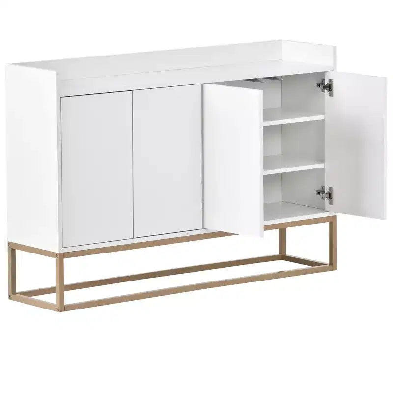 Bahut en bois 47,2 po avec 4 portes