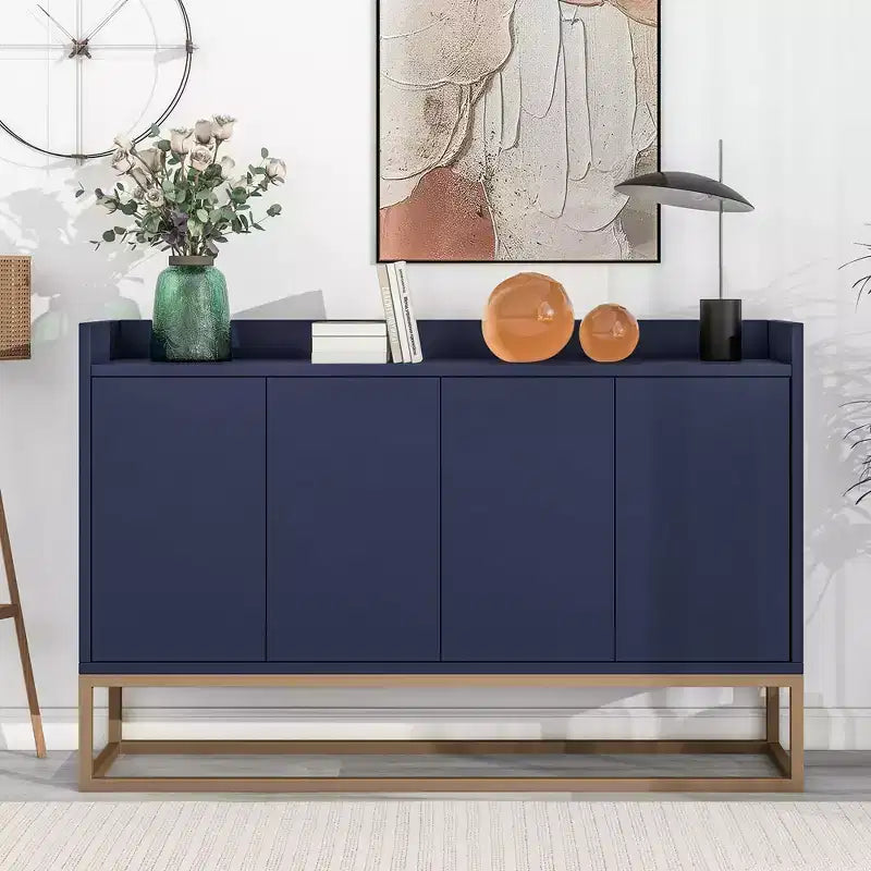 Bahut en bois 47,2 po avec 4 portes
