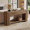 Console étroite en bois