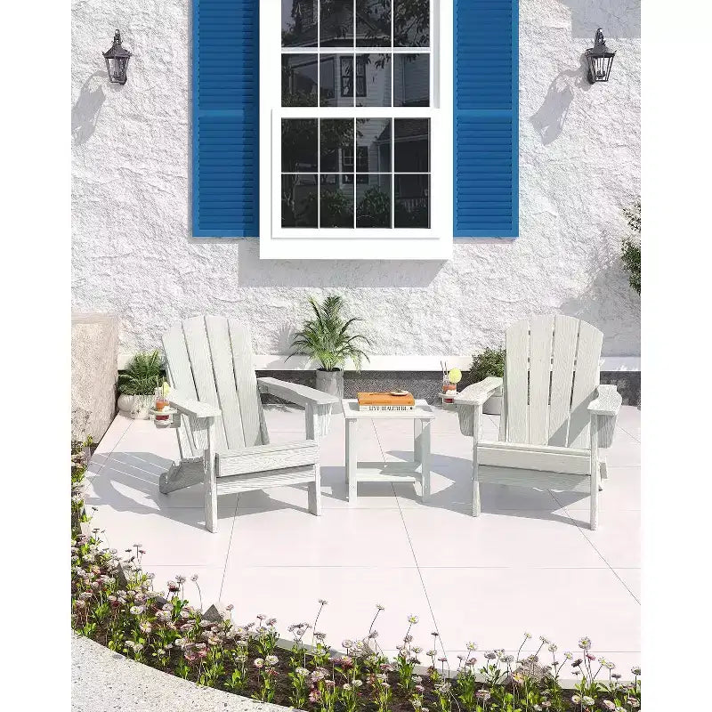 Chaise pliante avec table d'appoint intégrée