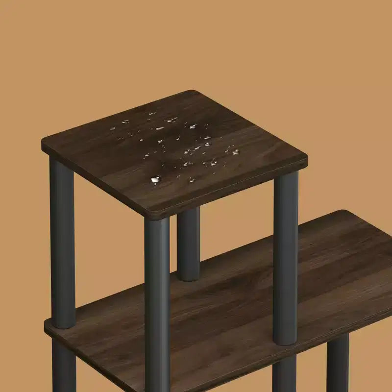 Étagère décorative ouverte en L, bibliothèque d'appoint polyvalente