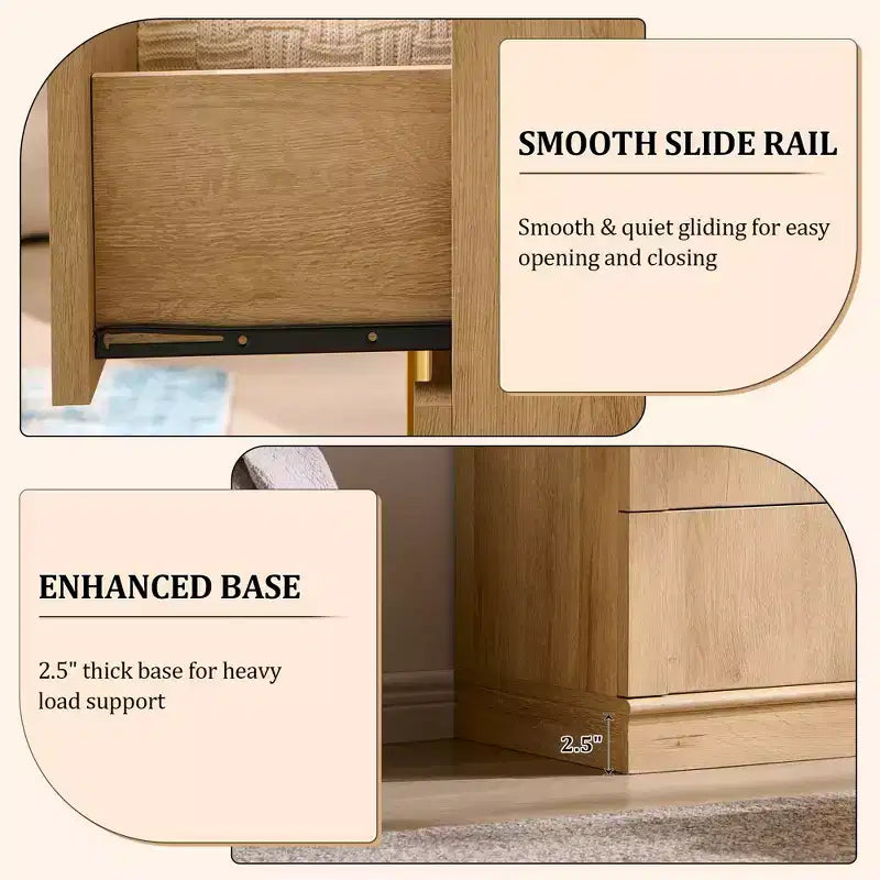 Coiffeuse moderne en bois sur pied