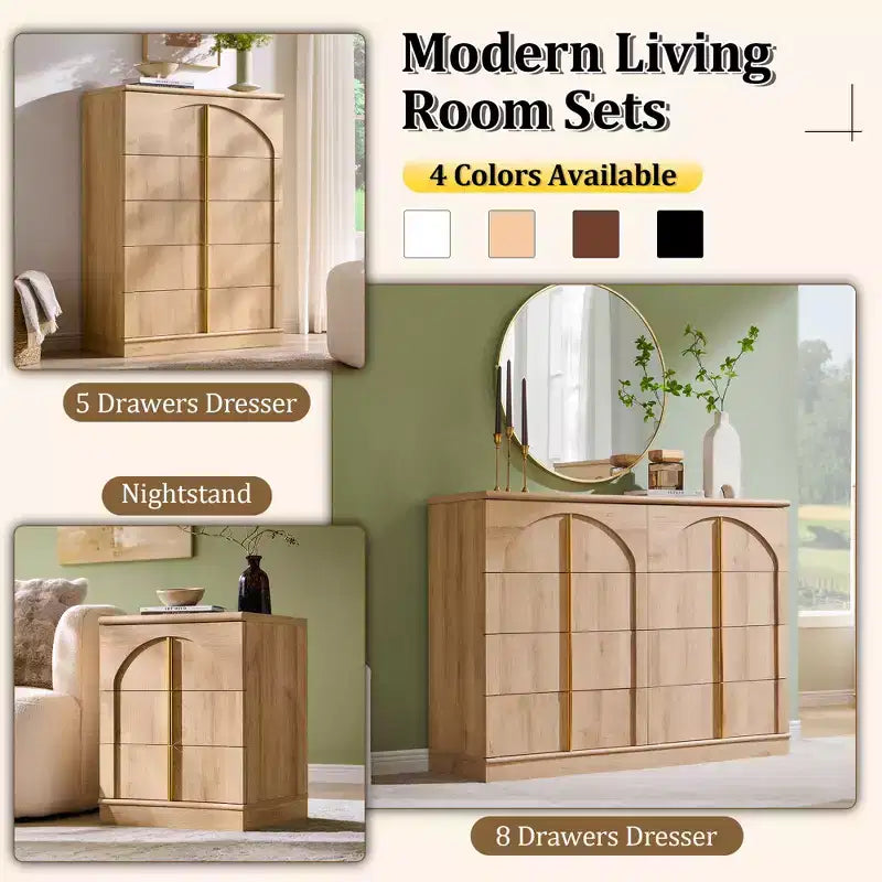 Coiffeuse moderne en bois sur pied