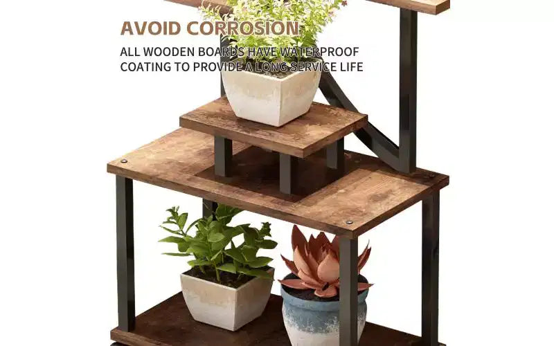 Support de plantes d'angle de 157 cm de haut avec lumières