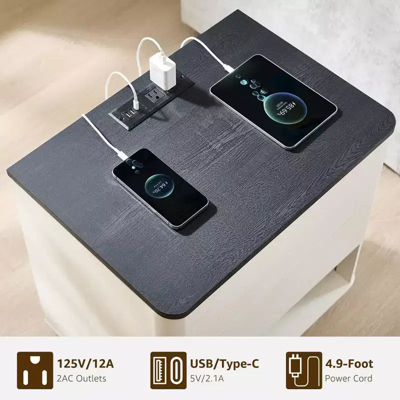 Table de Chevet Courbe Moderne