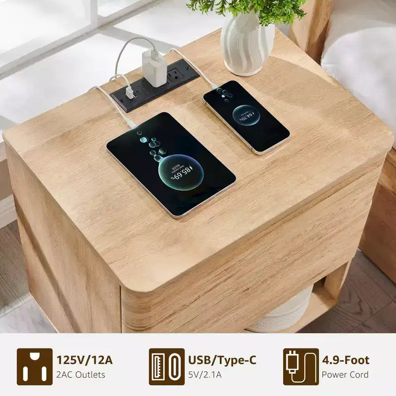 Table de Chevet Courbe Moderne