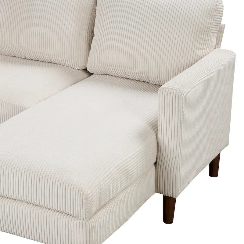 U-shaped Sponge-filled Cushion Combination Sofa