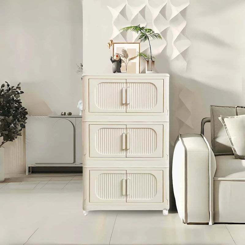 19.69 Side Wide Folding Storage Cabinet