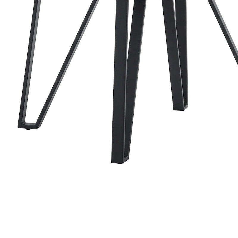Netia 5-Piece Counter-Height Bar Set with Boucle Upholstered Chairs and Metal Table Base by Christopher Knight Home