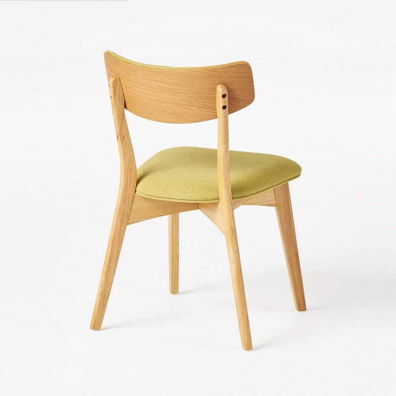 Chazz Mid-Century Modern Upholstered Rubberwood Dining Chairs (Set of 4) by Christopher Knight Home