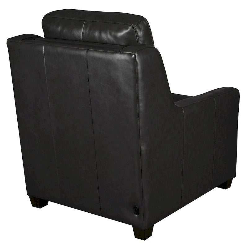Genuine Leather Recliner Sofa 33 Triple-Motor Power Zero-Wall Reclining Couch with USB&USB-C Port
