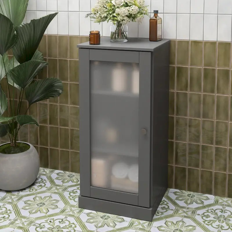 100% Solid Wood 16.5 Bathroom Cabinet with Optional Doors by Palace Imports