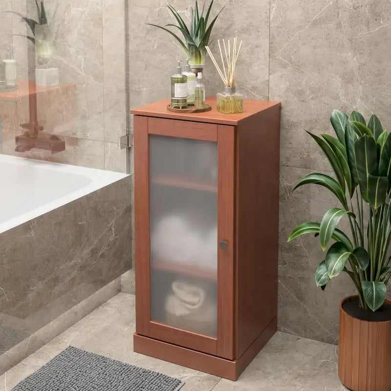 100% Solid Wood 16.5 Bathroom Cabinet with Optional Doors by Palace Imports