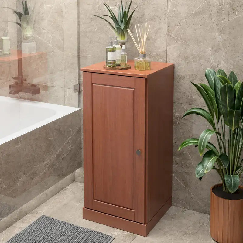 100% Solid Wood 16.5 Bathroom Cabinet with Optional Doors by Palace Imports