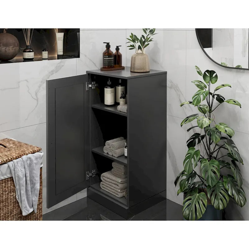 100% Solid Wood 16.5 Bathroom Cabinet with Optional Doors by Palace Imports