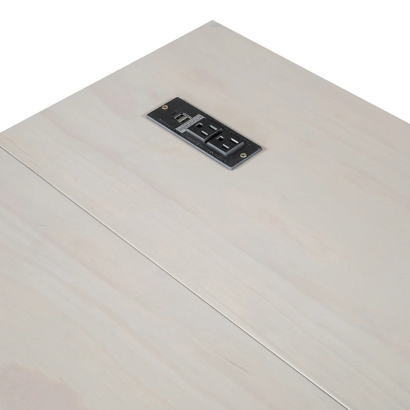 Queen Size Modern Murphy Bed with Versatile Storage Drawers & USB
