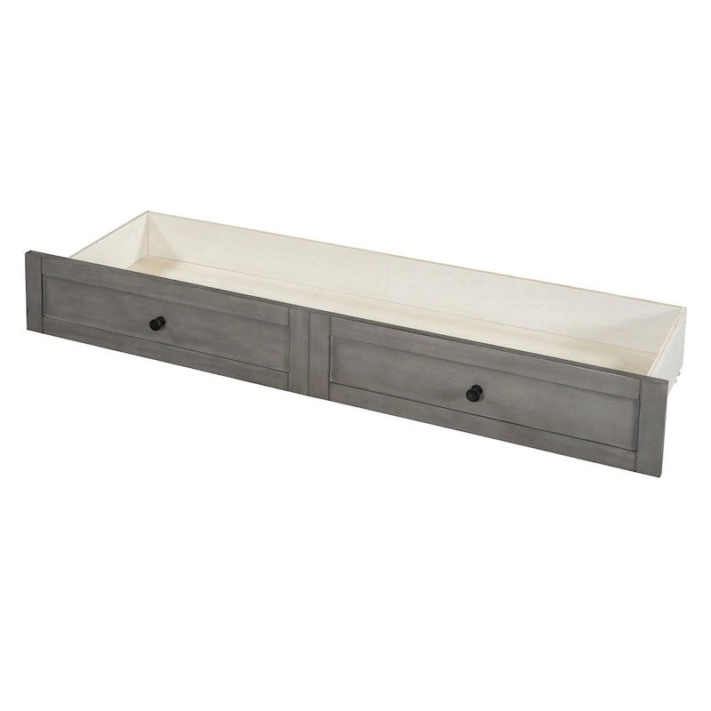 Queen Size Modern Murphy Bed with Versatile Storage Drawers & USB
