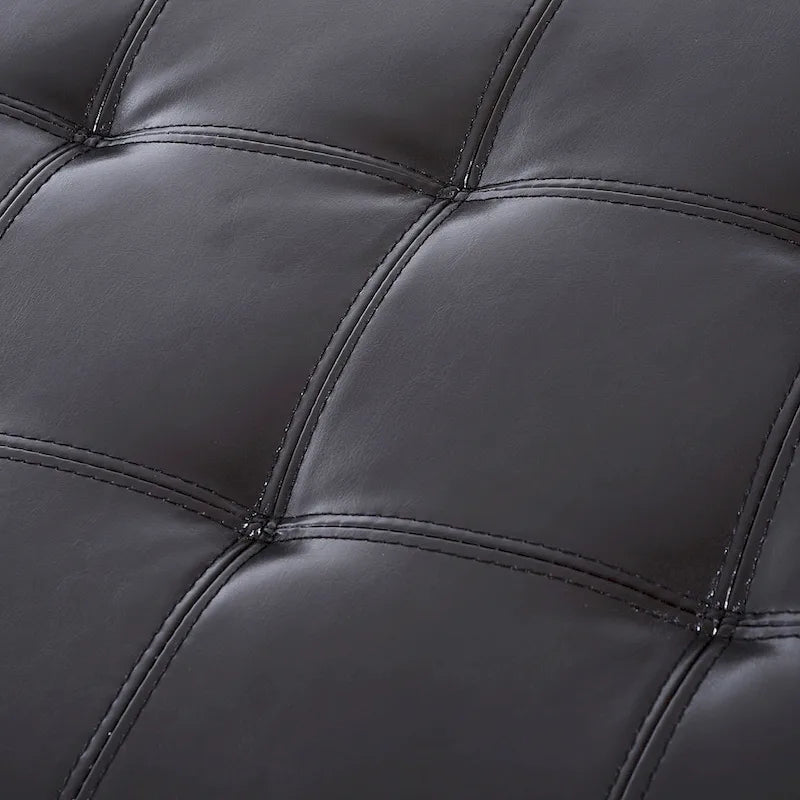 51-inch PU Leather Tufted Storage Ottoman Bench - 19*50.25*16