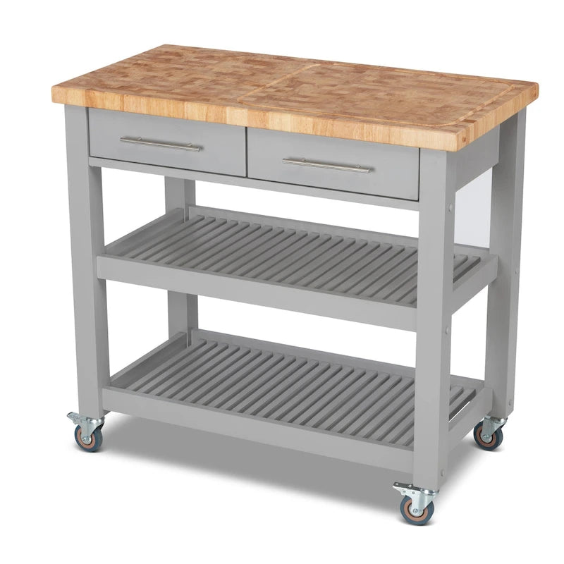 Chris & Chris Pro Chef Work Station Natural All Wood